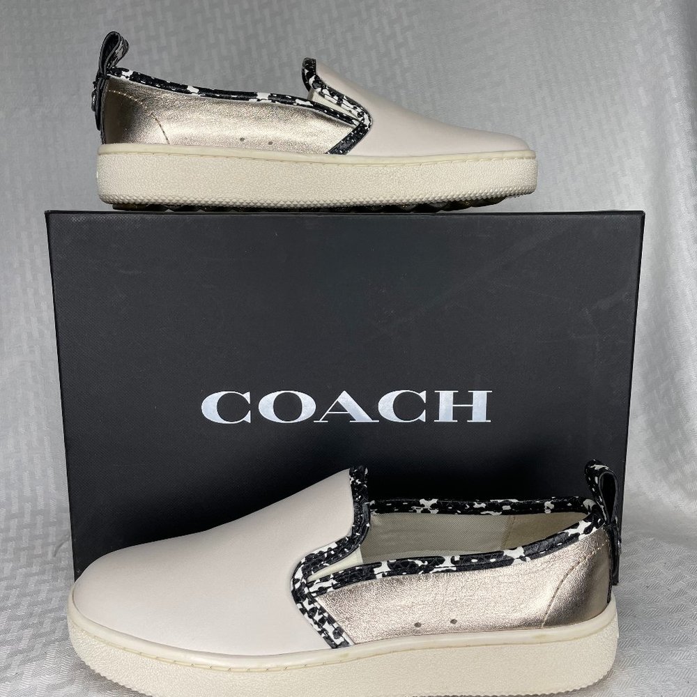 Coach Slip-on Leather Sneaker